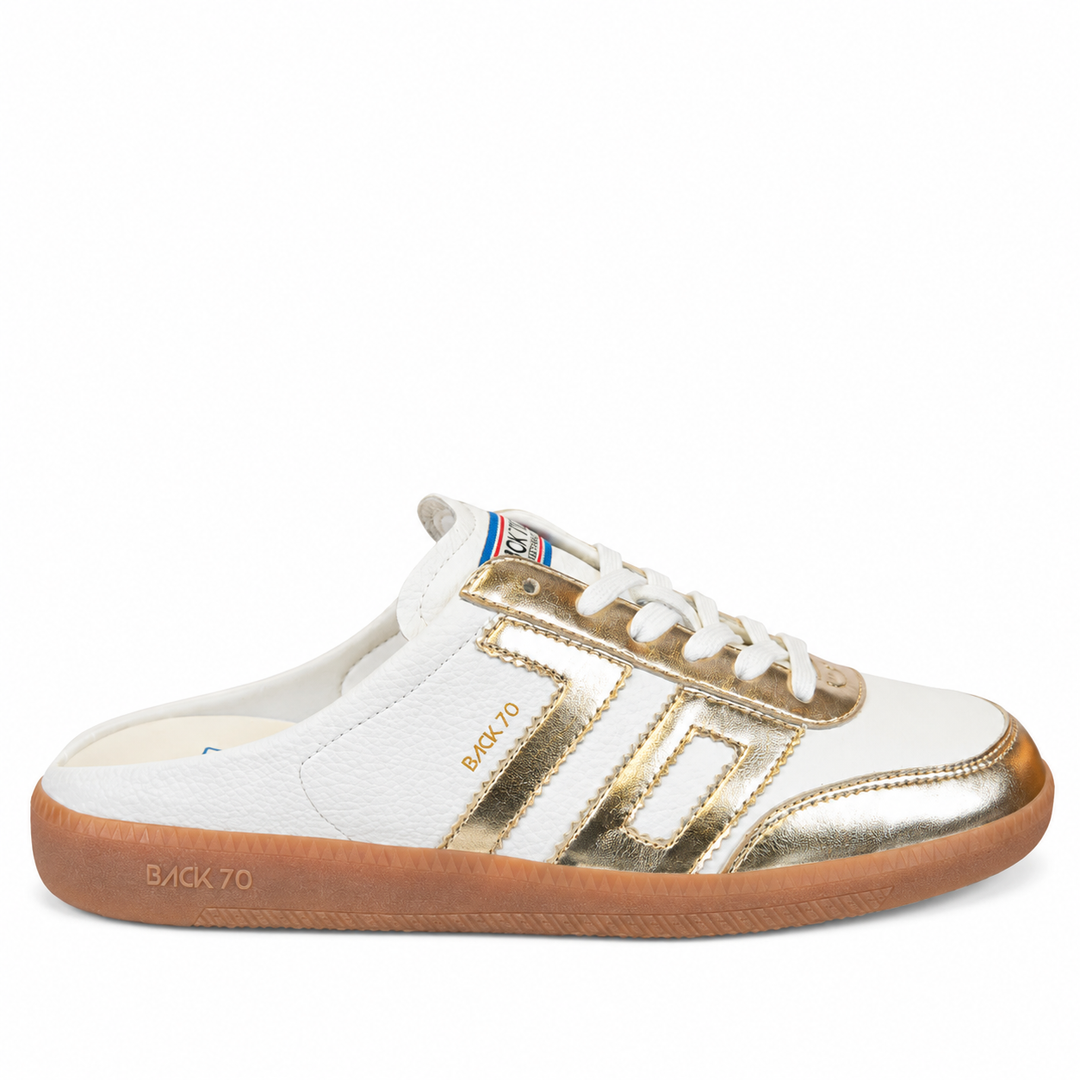 back 70 easter in tobacco backless sneakers FL White 40 Perfect for casual street style and sophisticated off Back 70 Easter FL Sneaker