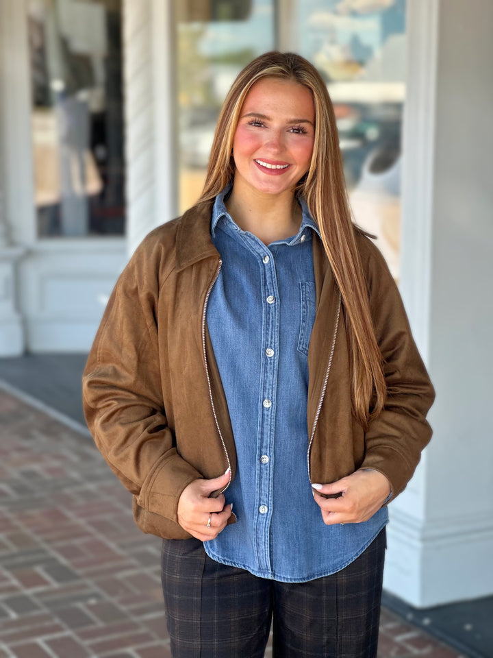 Steve Madden Mackey Jacket in Chestnut
