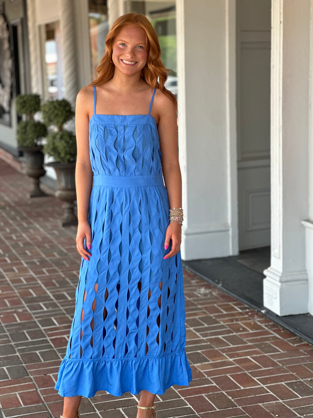 marine blue dress open lace back Ocean Mermaid Tulle Ruffle Prom Dress Long with Beadings 35 hips Marine Blue Wave Detail Sleeveless