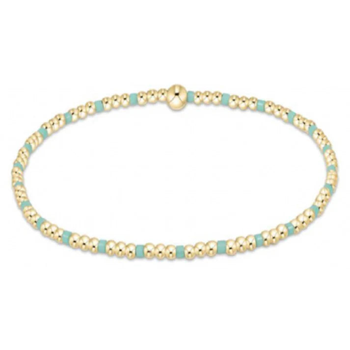 Enewton Egirl Hope Sincerity Pattern 2mm Bead Bracelet- Mint