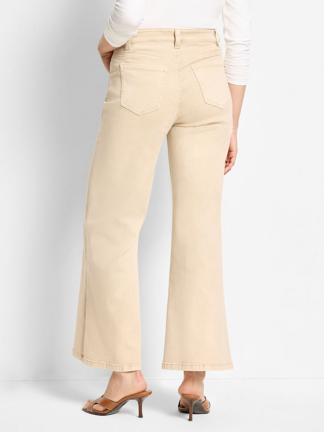 Nic + Zoe 28" Joyride Boot Flare Jeans in Latte