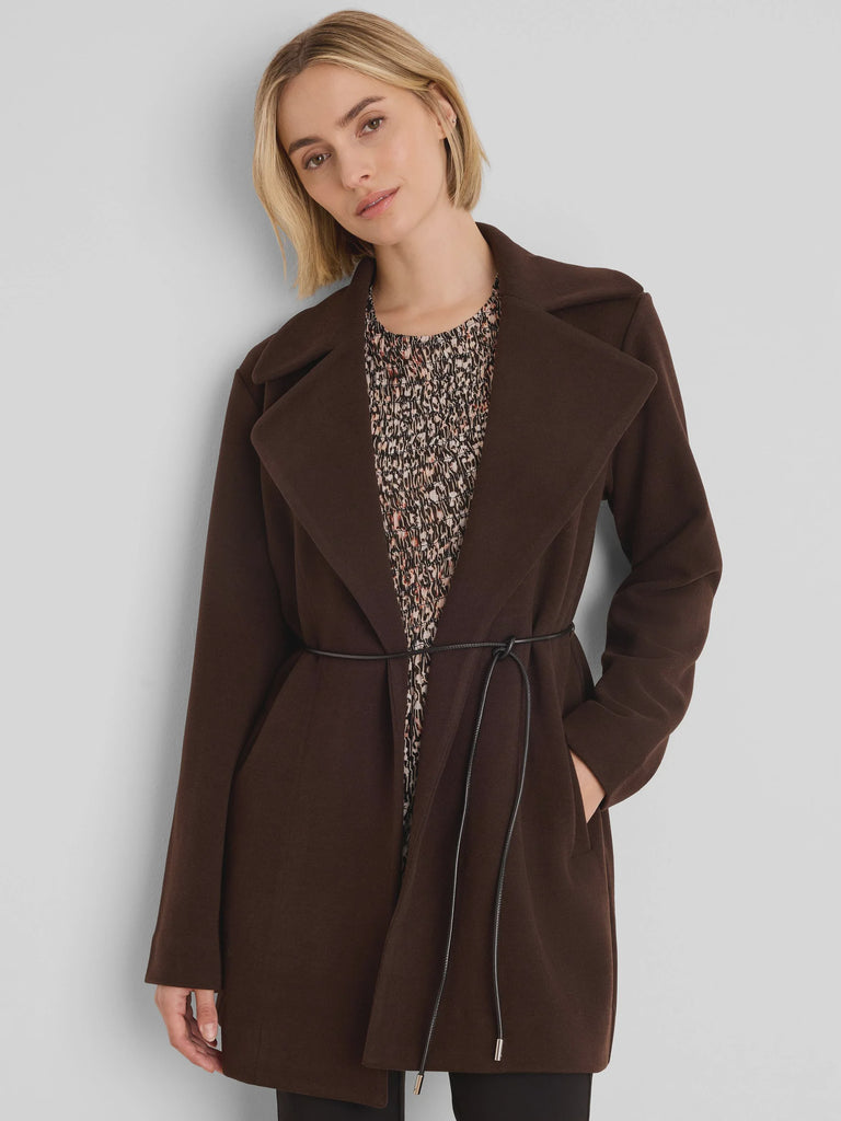 NIC+ZOE Knit Twill Wrap Jacket in Java – Sugar & Spice