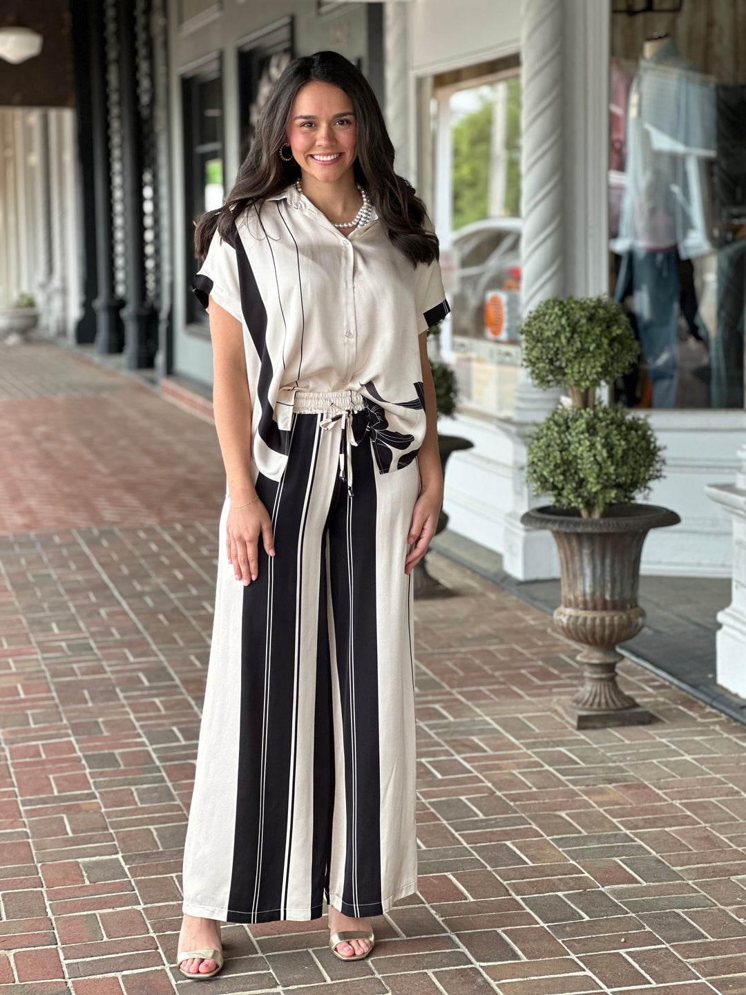 Roses Top in Cream