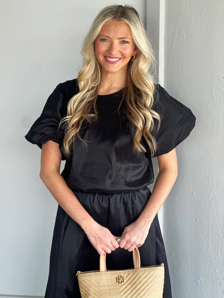 Adrienne Camdyn Top in Black