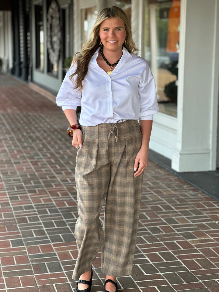 Tyler Boe Tamara Sateen Top in White