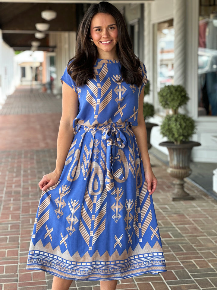 Santorini Top in Blue