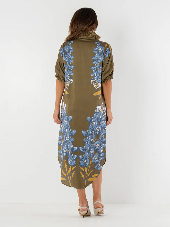 Emily Mccarthy Poppy Caftan Dress in Bluebonnet