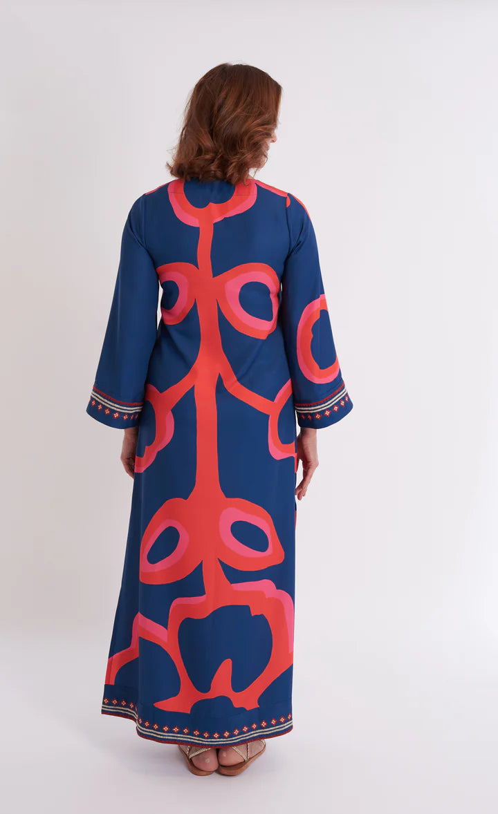 CK Bradley Crispell Caftan in Ocean Fire