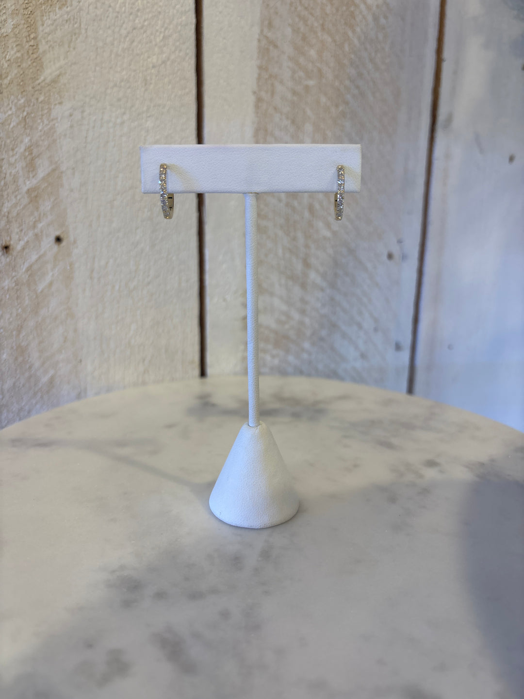 Heera Moti Large Diamond Huggie