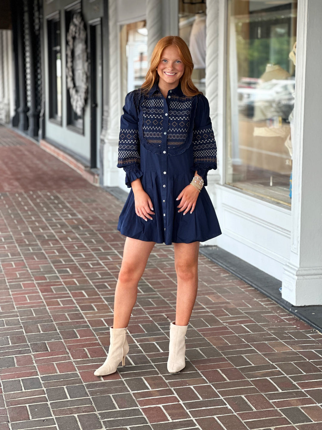 Love The Label Walton Mini Dress in Pagent Blue