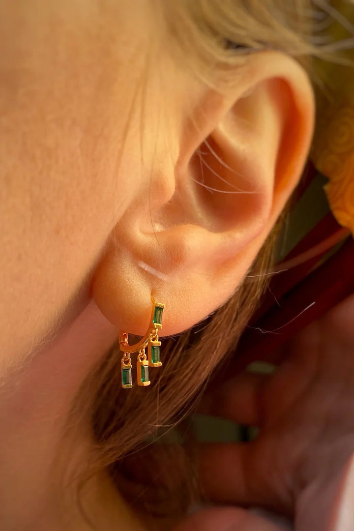Native Gem Floating Huggies in Emerald