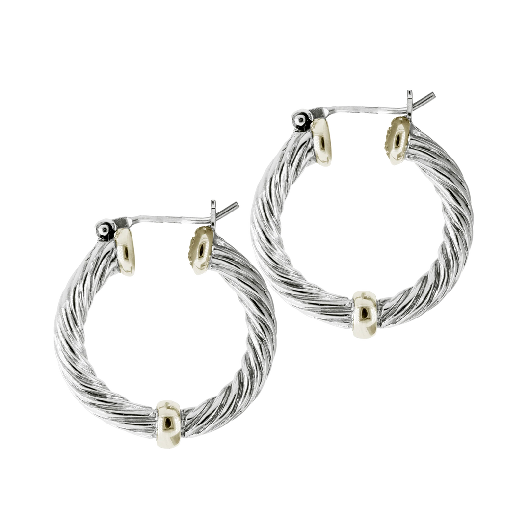 John Medeiros Cordão Medium Hoop Earrings