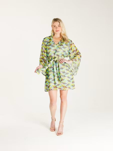 Holly Shae Cece Dress in Grove Grid