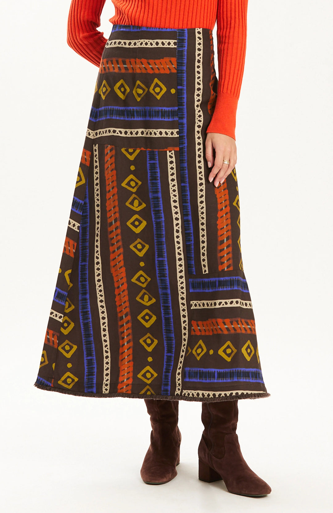 Tyler Boe Val Skirt in Rails Stripe