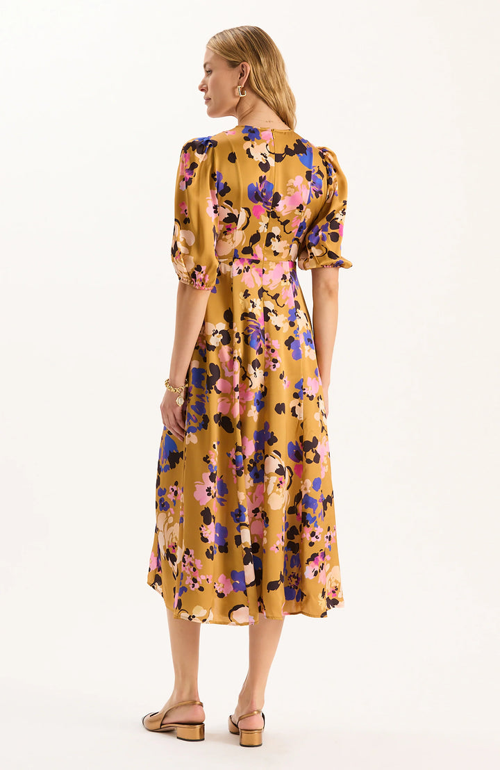 Tyler Boe Frankie Charmeuse Dress in Enchanted Floral
