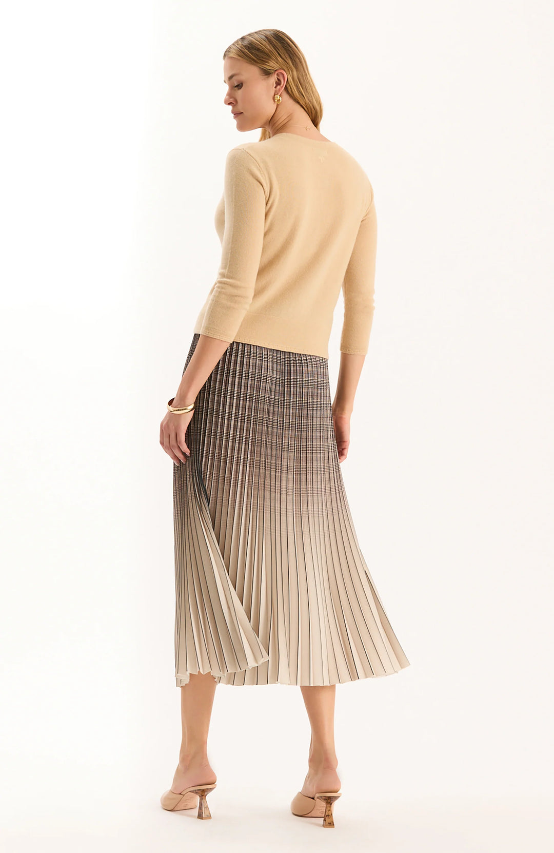 Tyler Boe Marni Cashmere Cardigan in Eggshell