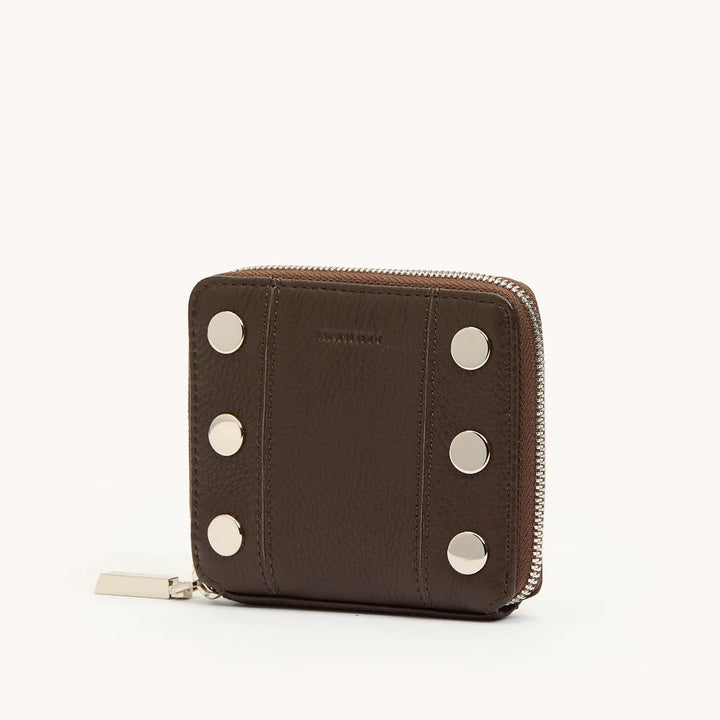 Hammitt 5 North Wallet in Espresso Pebble | Silver