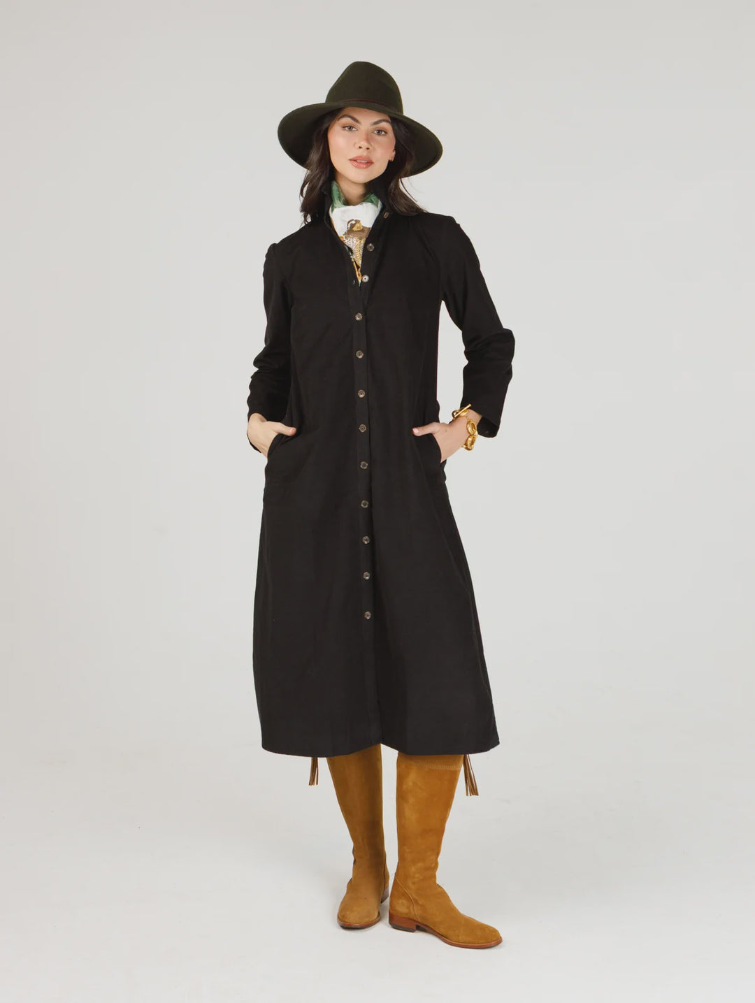 Holly Shae Adele Dress in Black Cord
