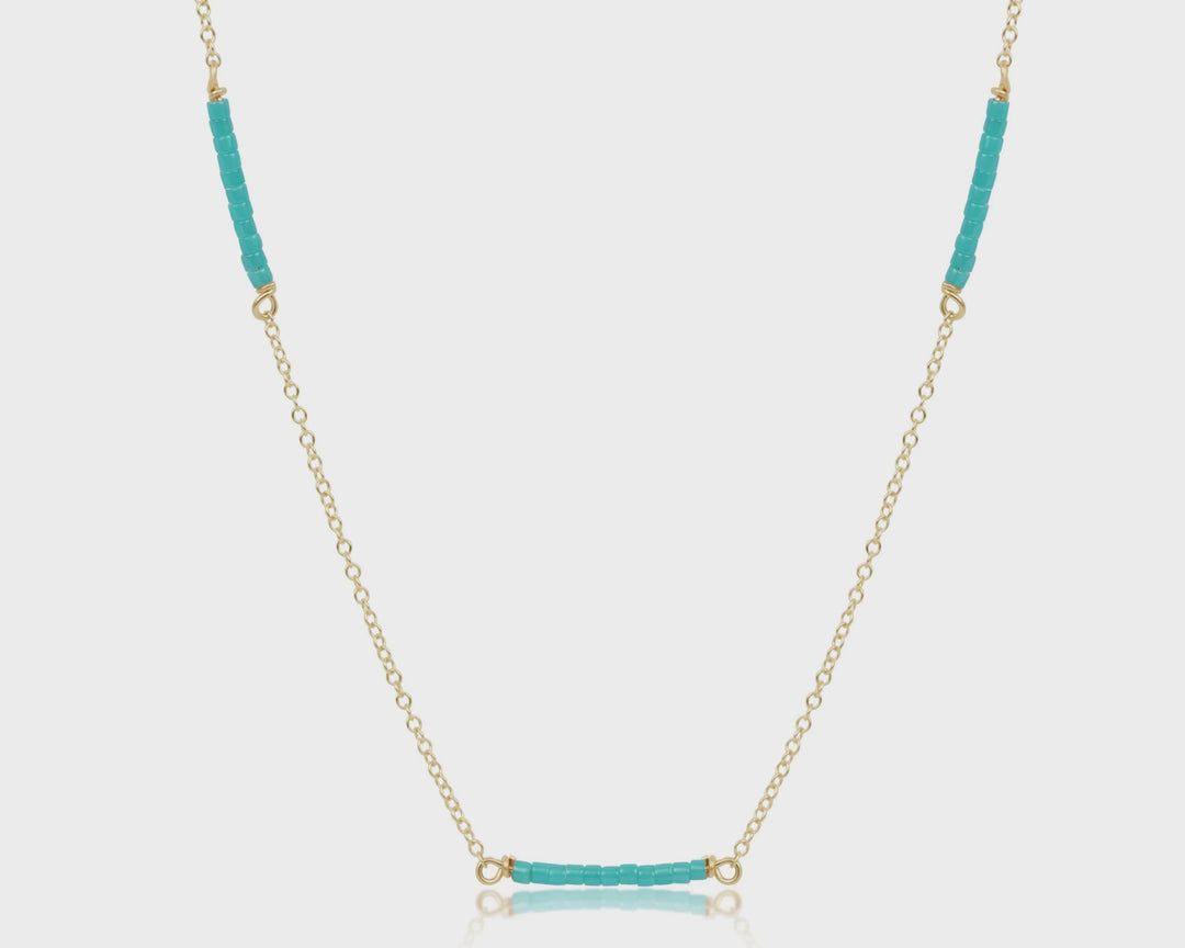 Enewton 15" choker simplicity chain gold - hope bliss - sea glass