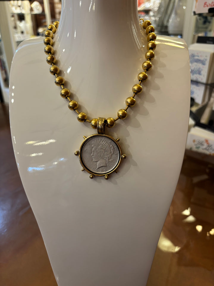 Coin Medallion Necklace