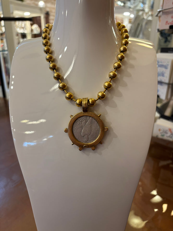 Coin Medallion Necklace