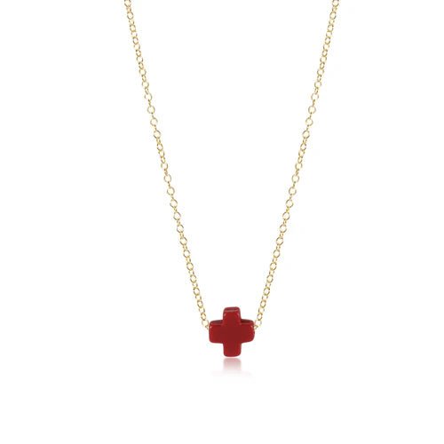 enewton 16" Necklace Gold - Signature Small Cross