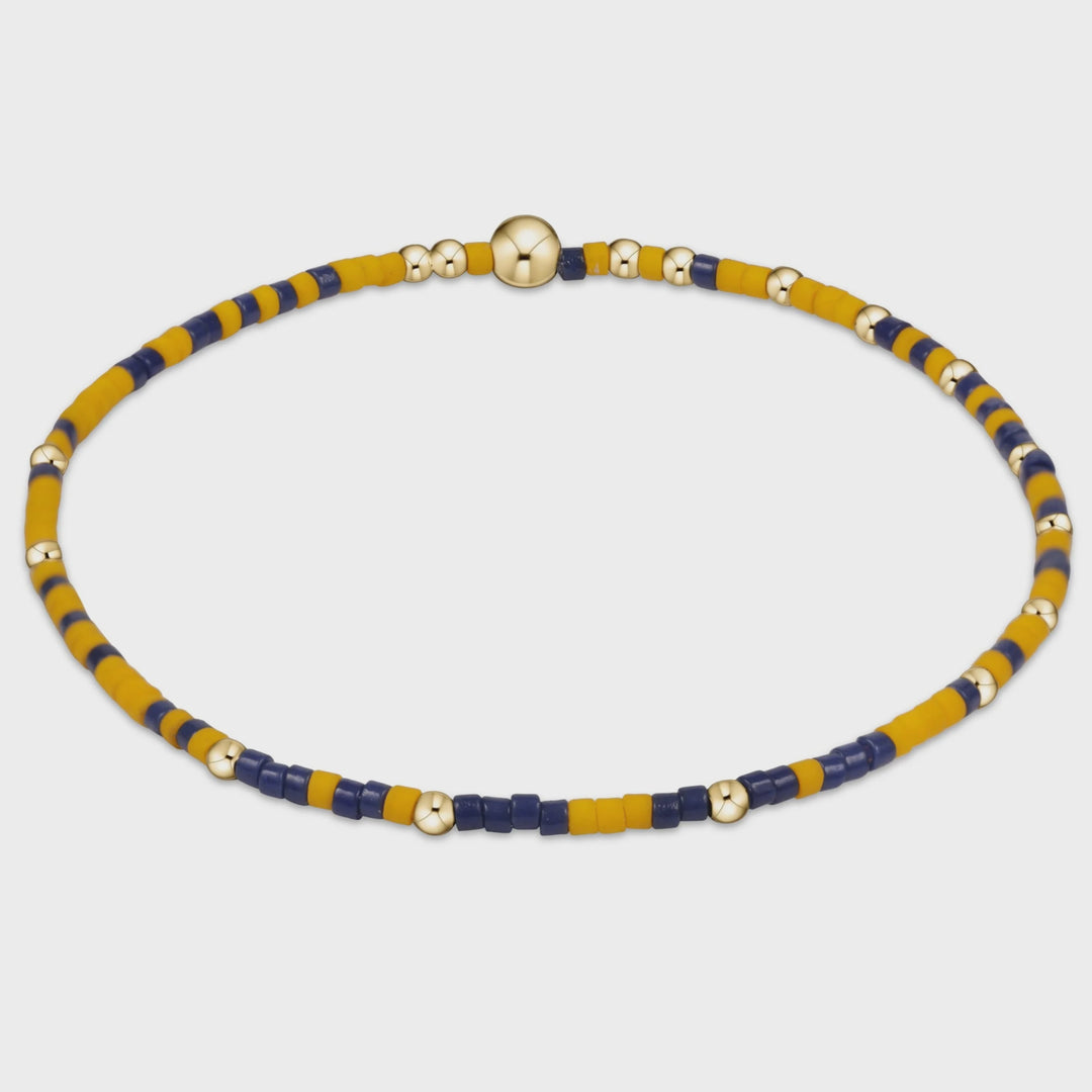Enewton Gameday Hope Unwritten Bracelet - Golden Yellow-Navy