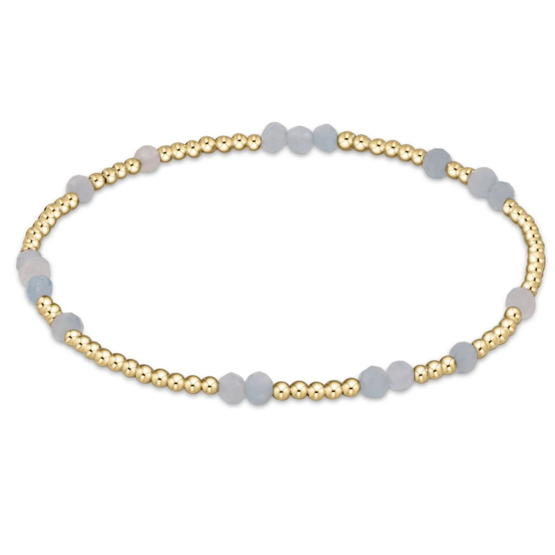 Enewton hope unwritten gemstone bracelet - aquamarine