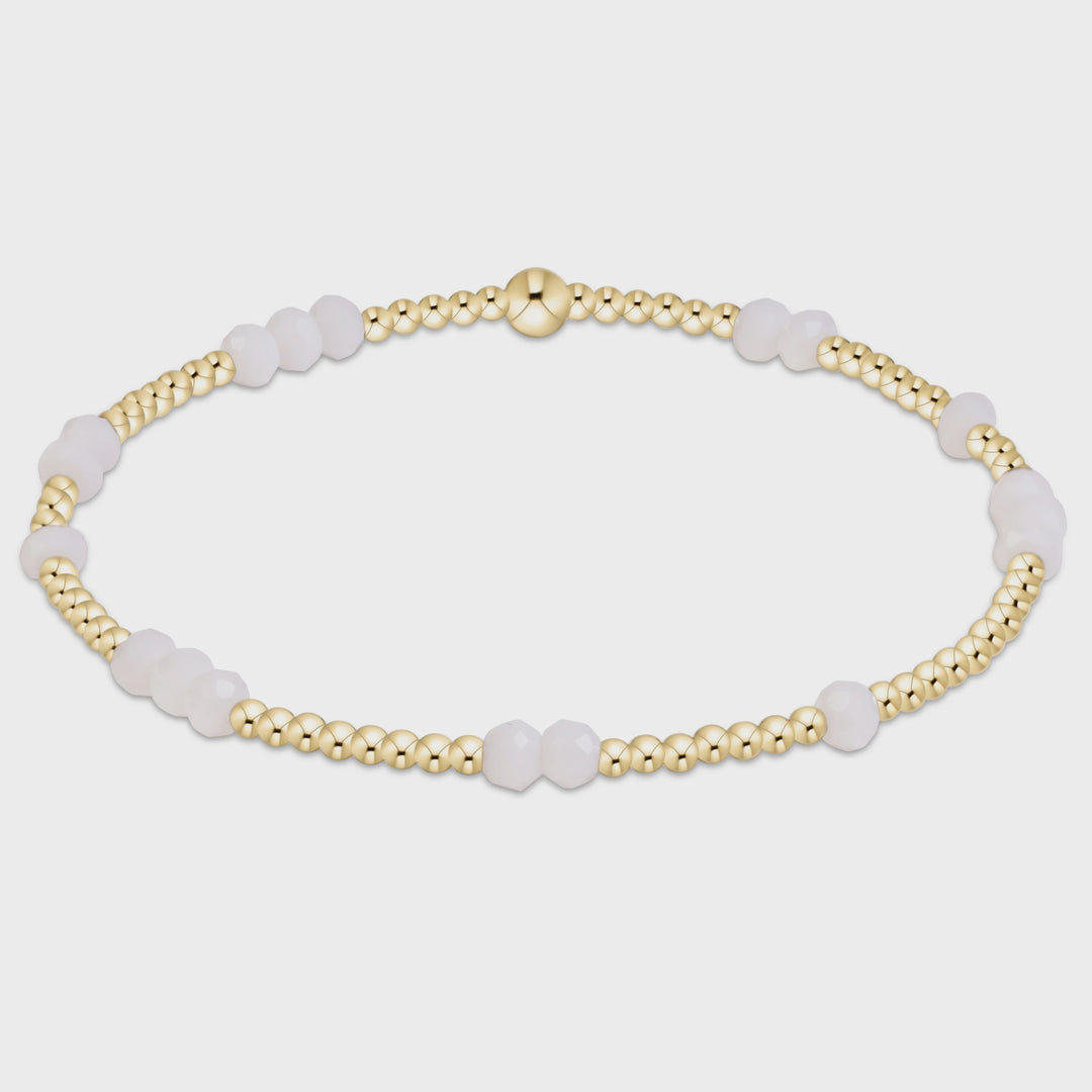 Enewton gameday flirty hope unwritten bracelet - white