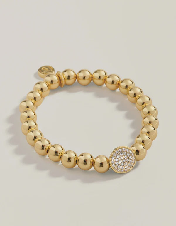 Dazzle Dot Stretch Bracelet 8mm Crystal