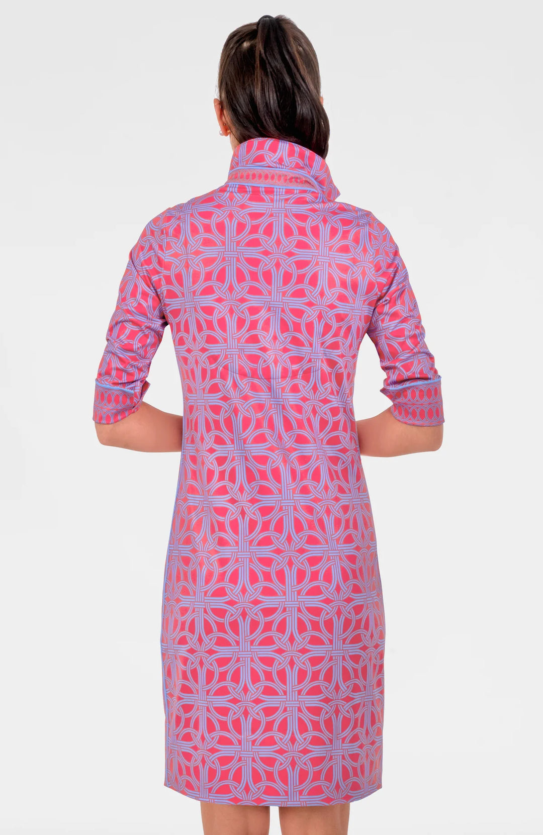 Gretchen Scott Everywhere Dress - Ring Toss in Coral