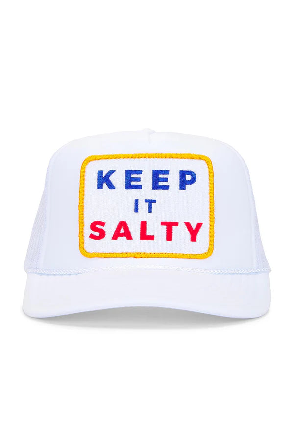 Keep It Salty Trucker Hat in White