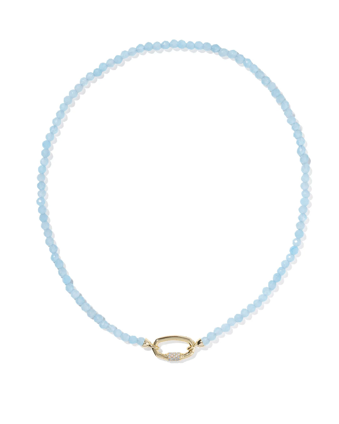 Kendra Scott Emery Beaded Strand Necklace in Light Blue
