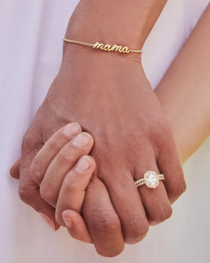 Kendra Scott Mama Script Bracelet in Gold