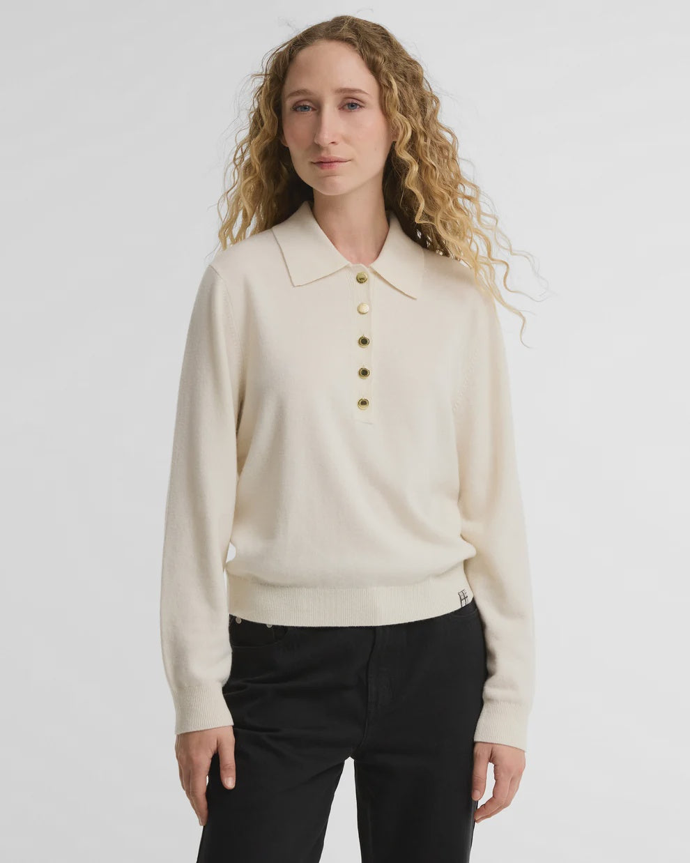Barbour Wynn Knit Top in Cloud