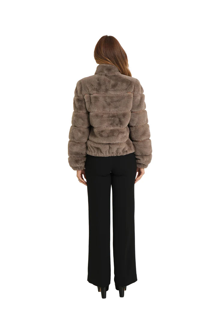 Love Token Alex Faux Fur Jacket in Mink