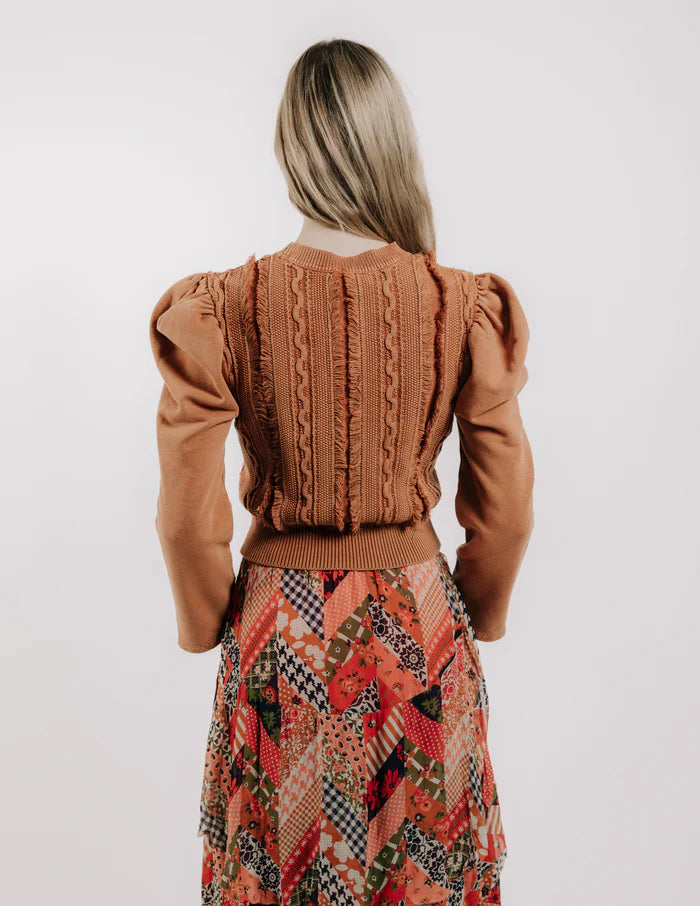 Love The Label Liv Knit Pullover in Caramel