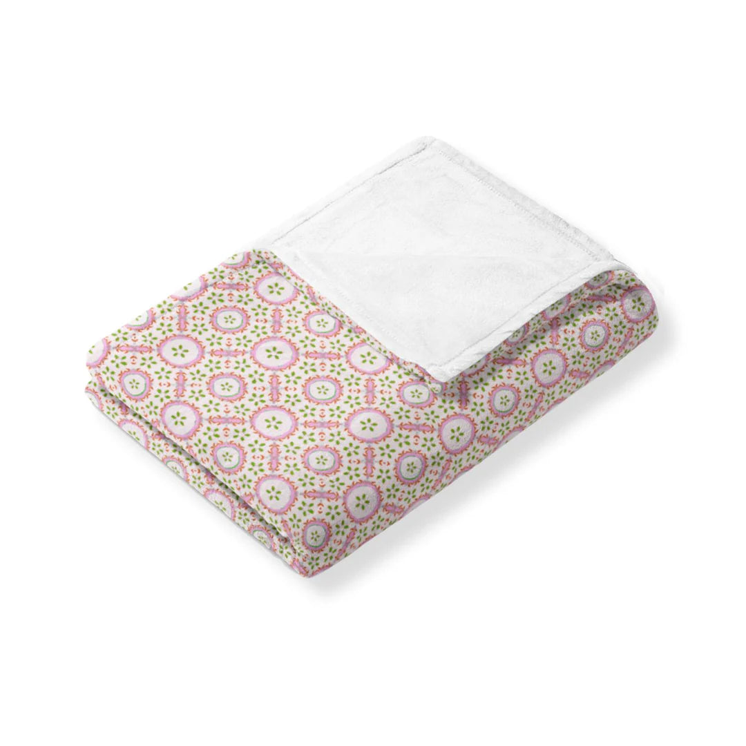Laura Park Fleece Blanket in Rosie