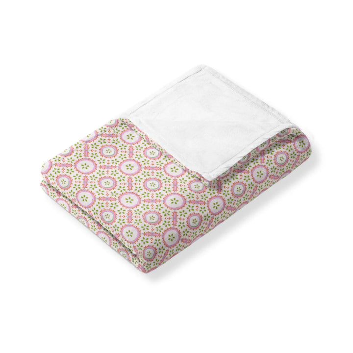 Laura Park Fleece Blanket in Rosie