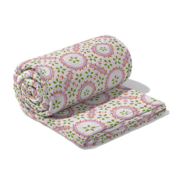 Laura Park Fleece Blanket in Rosie