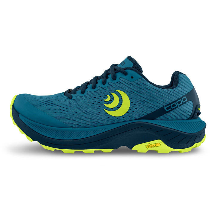 Men's Topo Athletic Ultraventure 3 Trail Running Shoe in Blue Lime