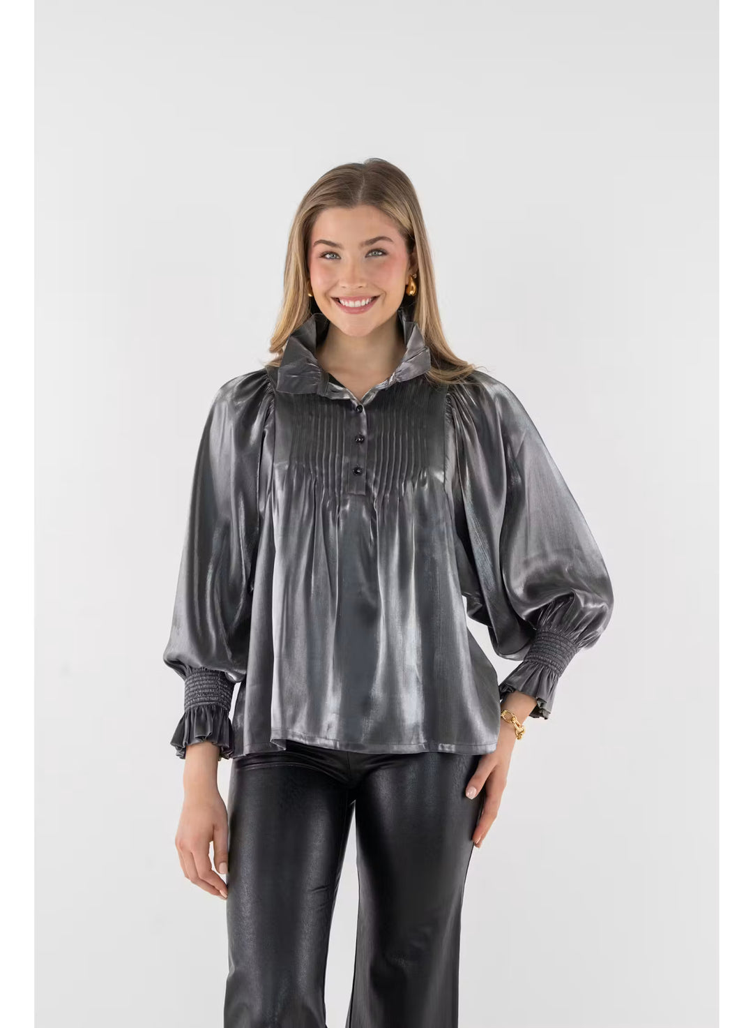 Emily McCarthy Charlotte Top in Black Tie