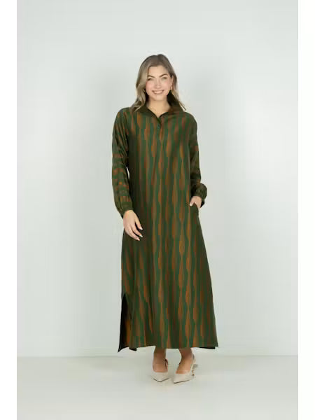 Emily McCarthy Long-sleeve Poppy Maxi in Tuscan Villa