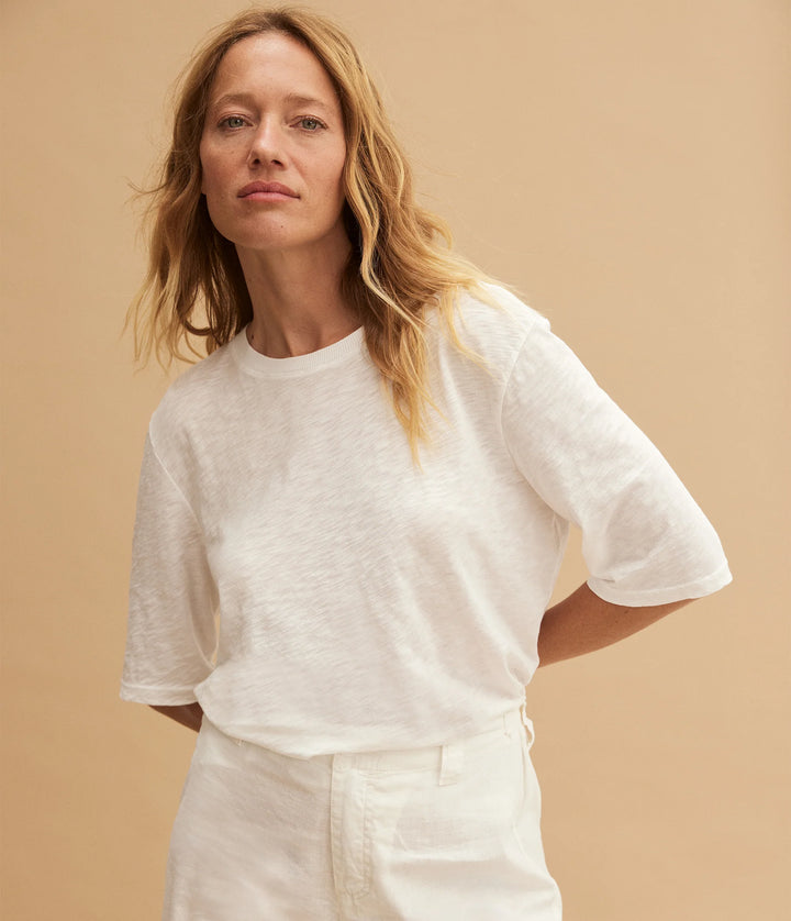 Michael Stars Reid Oversized Crew in White