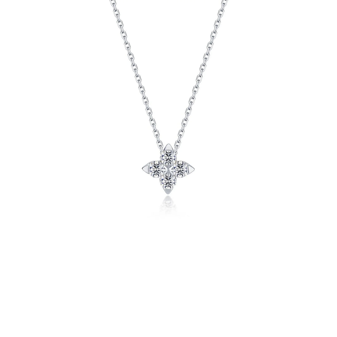 Lafonn Silver Trillium Bloom Necklace