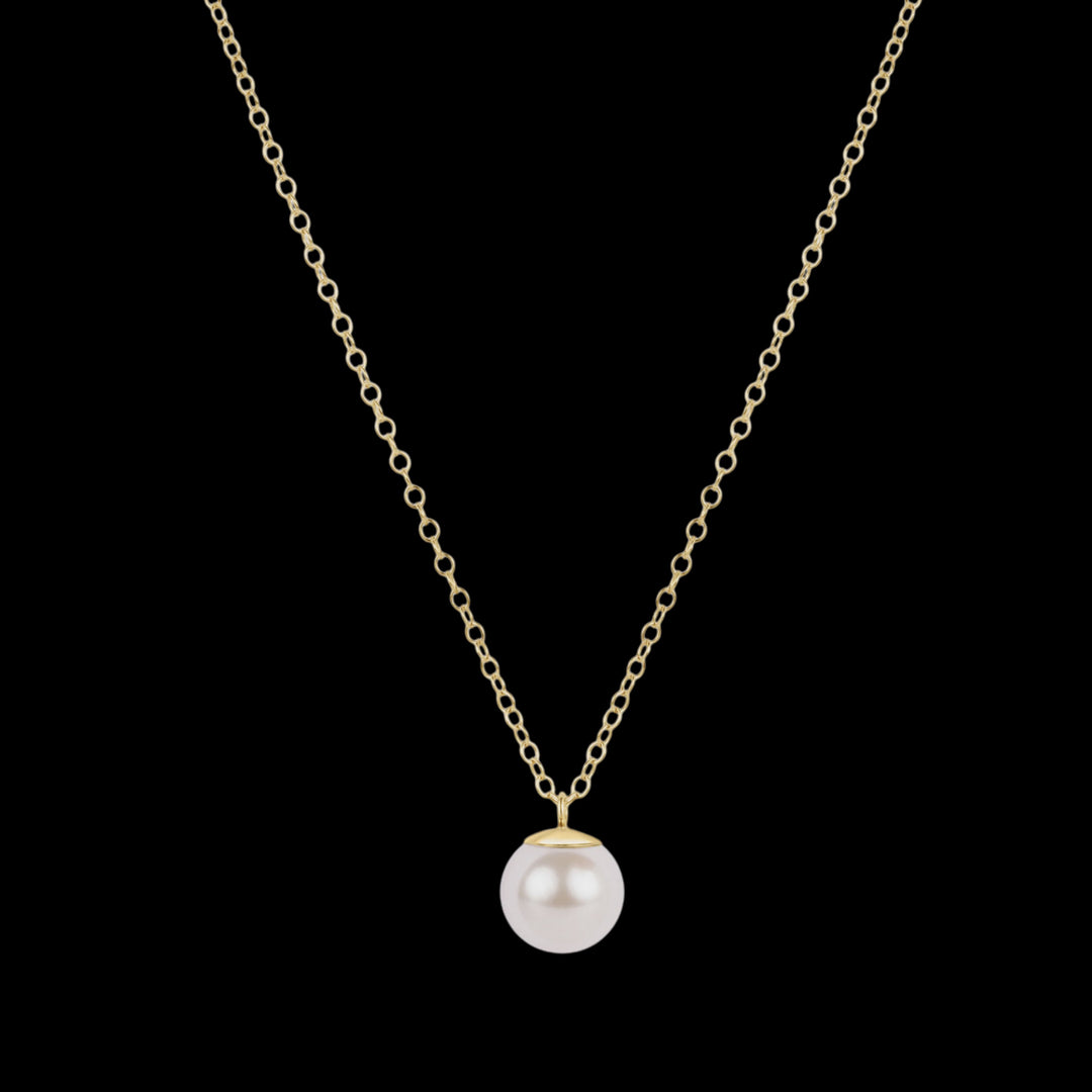 Enewton 16" necklace gold - classic pearl 8mm charm