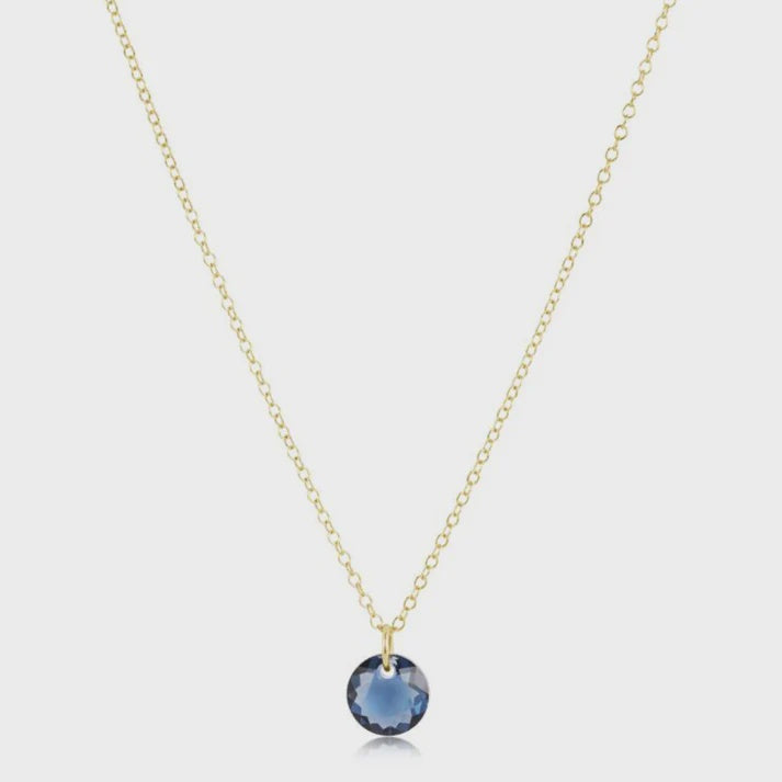 enewton 16" Necklace Gold - Reflection Small Charm - 09