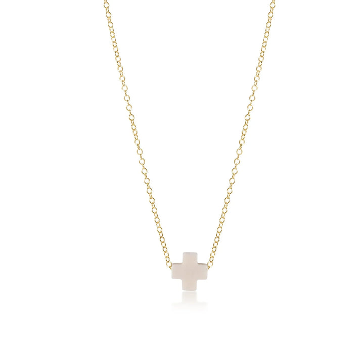 enewton 16" Necklace Gold - Signature Small Cross