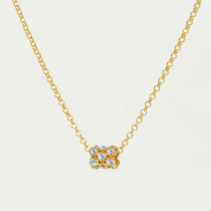 Dean Davidson Signature Mini Tube Necklace in Rainbow Moonstone