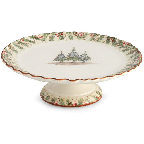 Arte Italica Natale Cake Stand